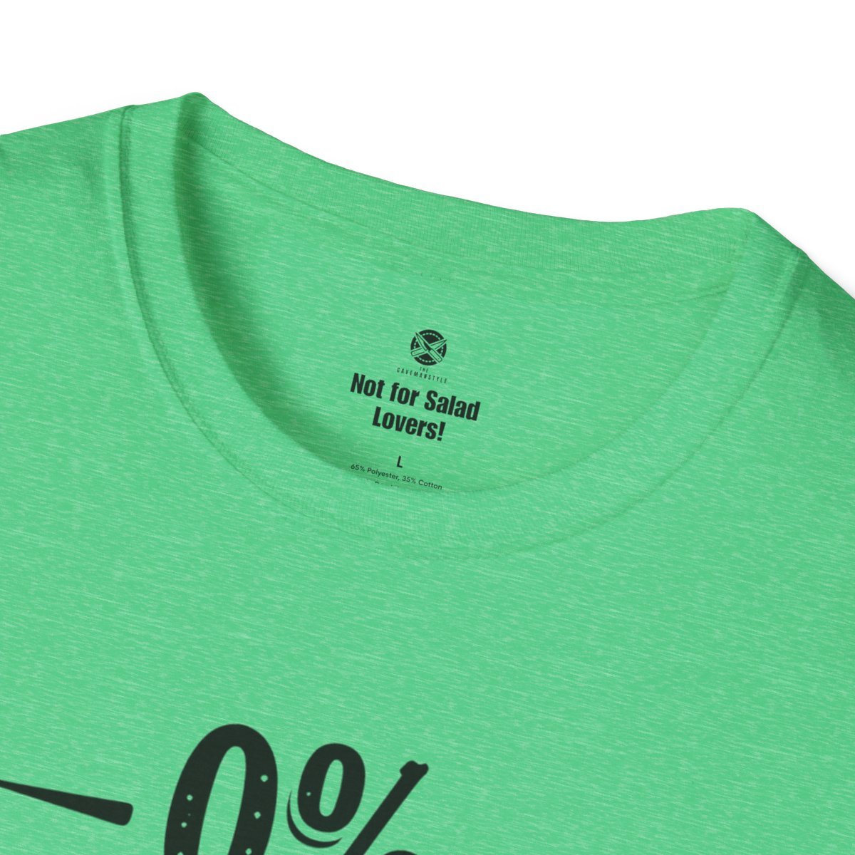 0% Vegan T-shirt V1 - The Cavemanstyle