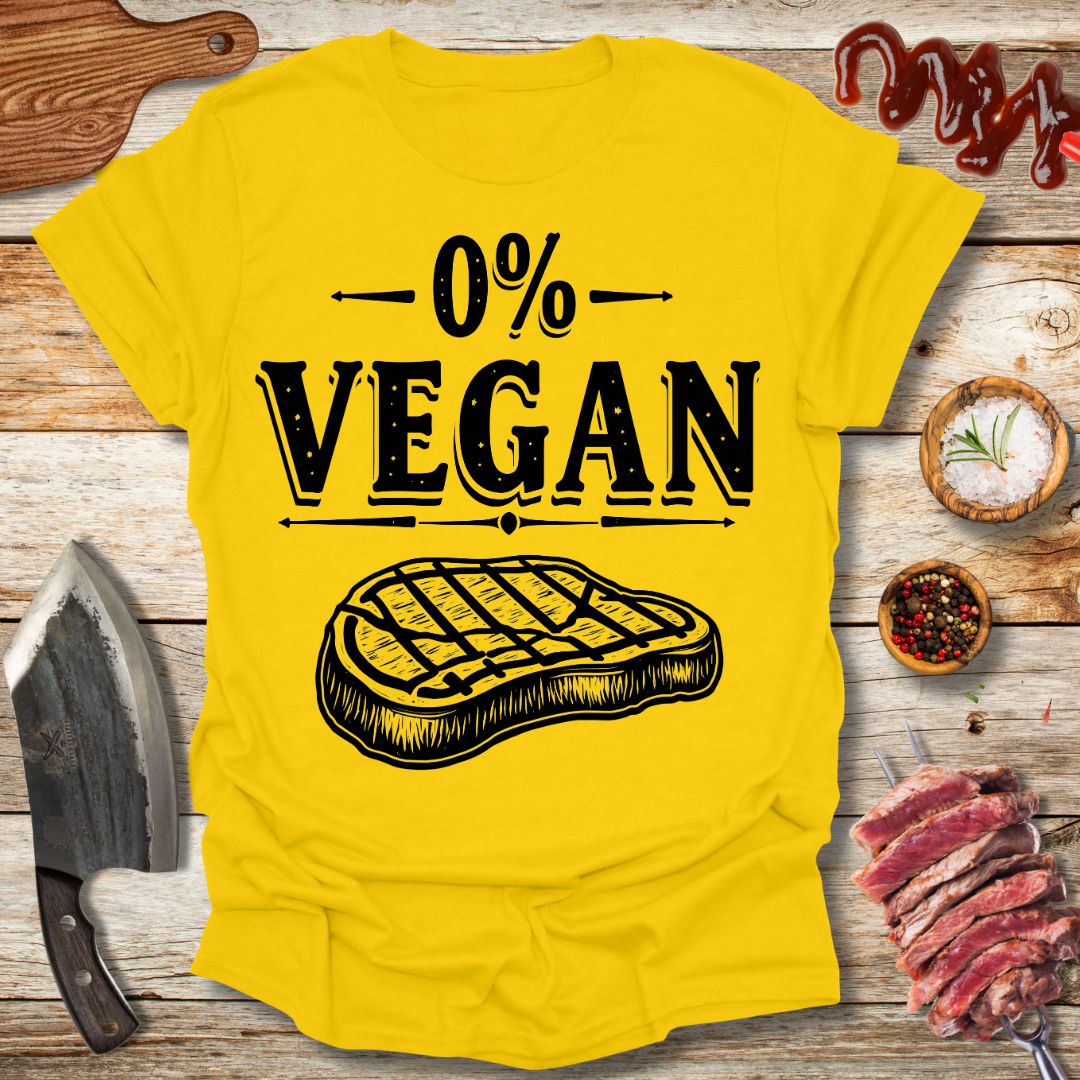 0% Vegan T-shirt V1 - The Cavemanstyle