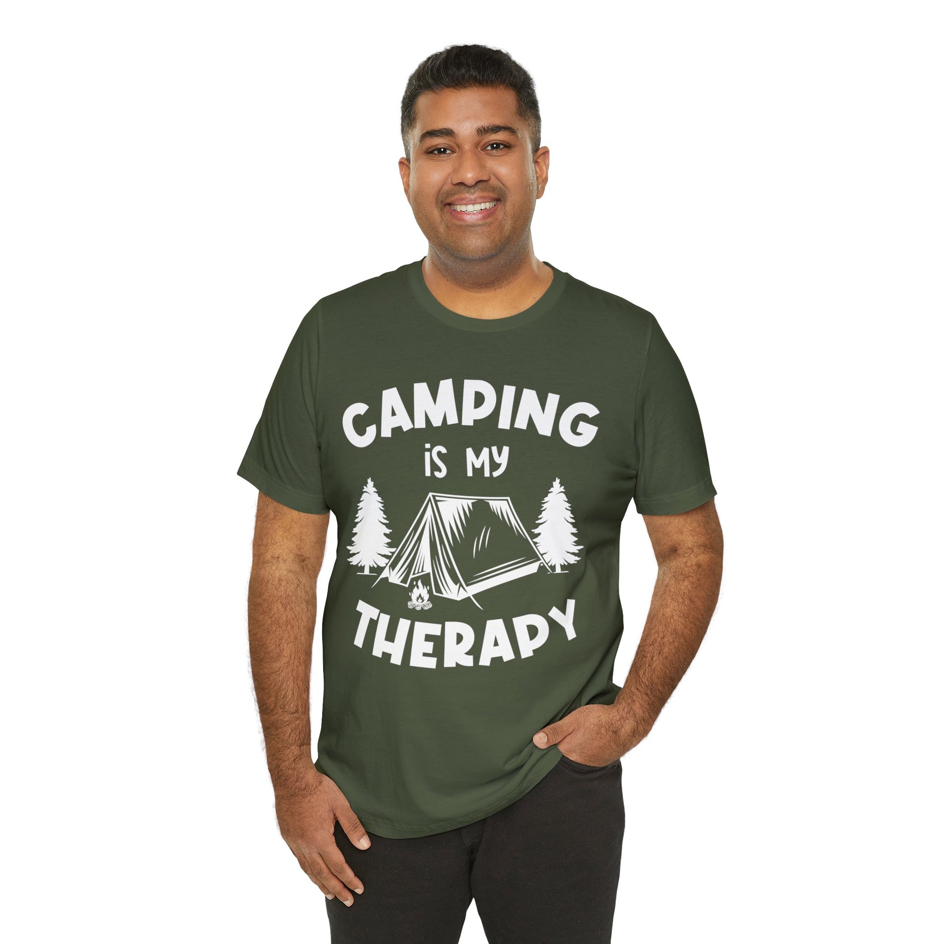 Camping is my therapy T-Shirt - The Cavemanstyle