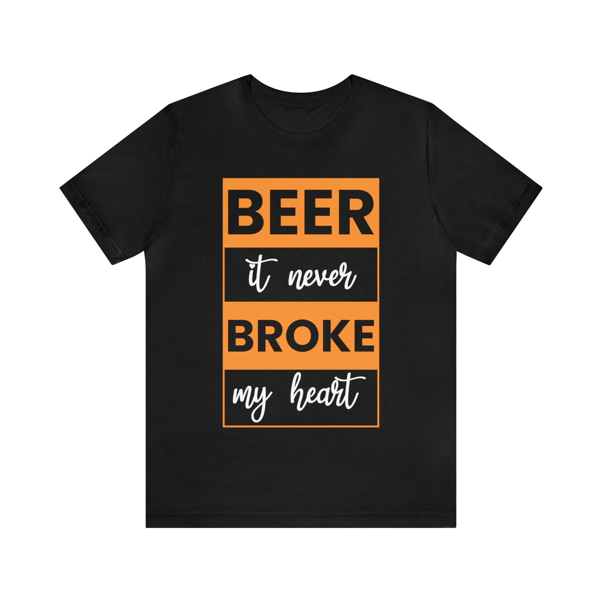 Beer it never brook my heart T-Shirt - the cavemanstyle