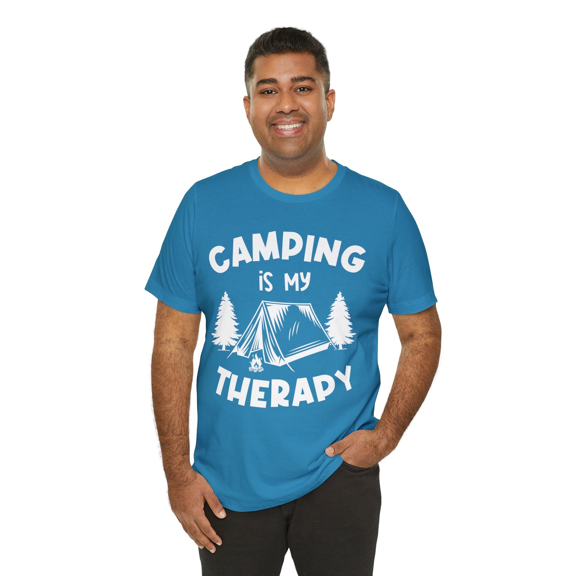 Camping is my therapy T-Shirt - The Cavemanstyle