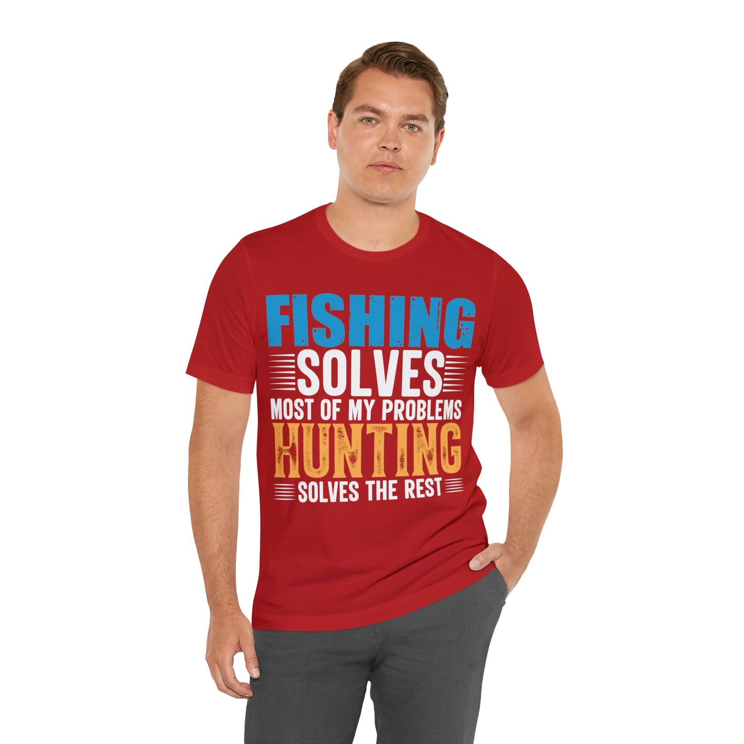 Fishing-solved-most-of-my-problems-hunting-solved-the-rest-T-Shirt-thecavemanstyle