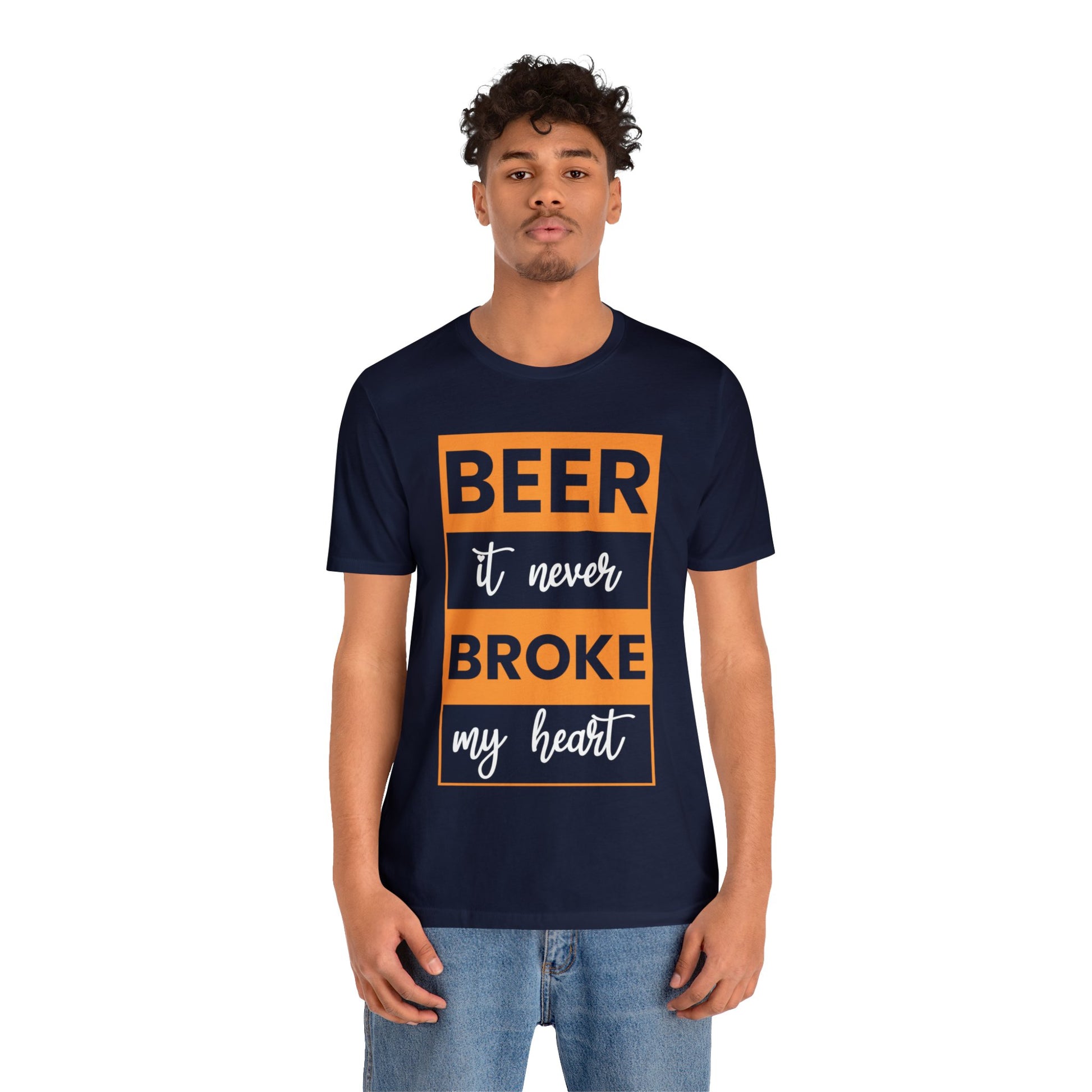 Beer it never brook my heart T-Shirt - the cavemanstyle