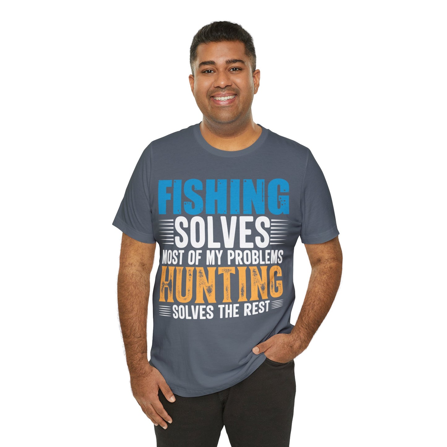 Fishing-solved-most-of-my-problems-hunting-solved-the-rest-T-Shirt-thecavemanstyle