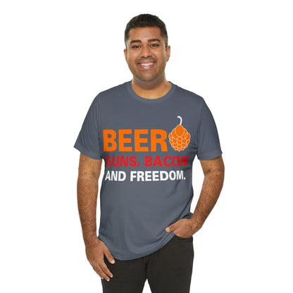 Beer Guns Bacon T-Shirt - The Cavemanstyle