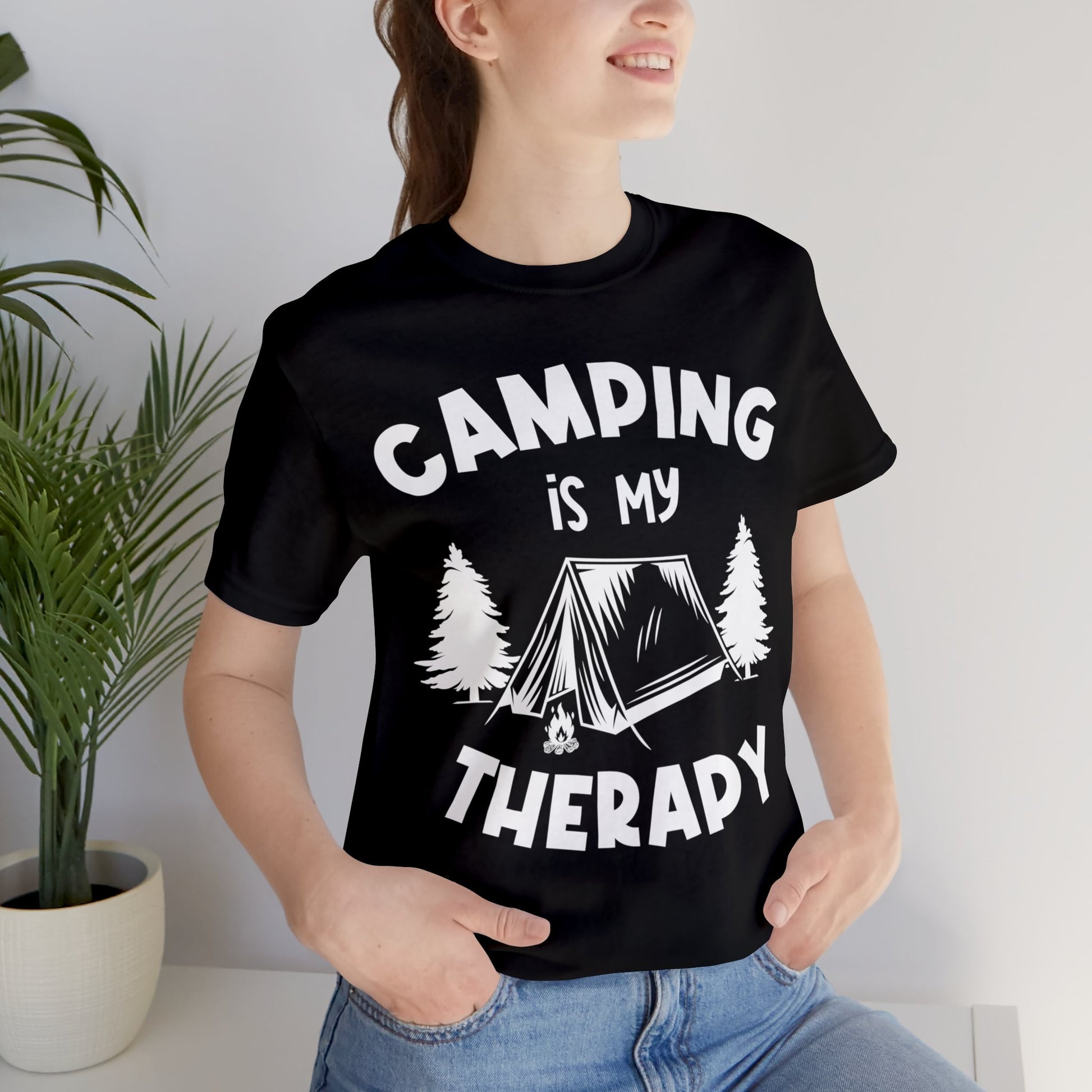 Camping is my therapy T-Shirt - The Cavemanstyle