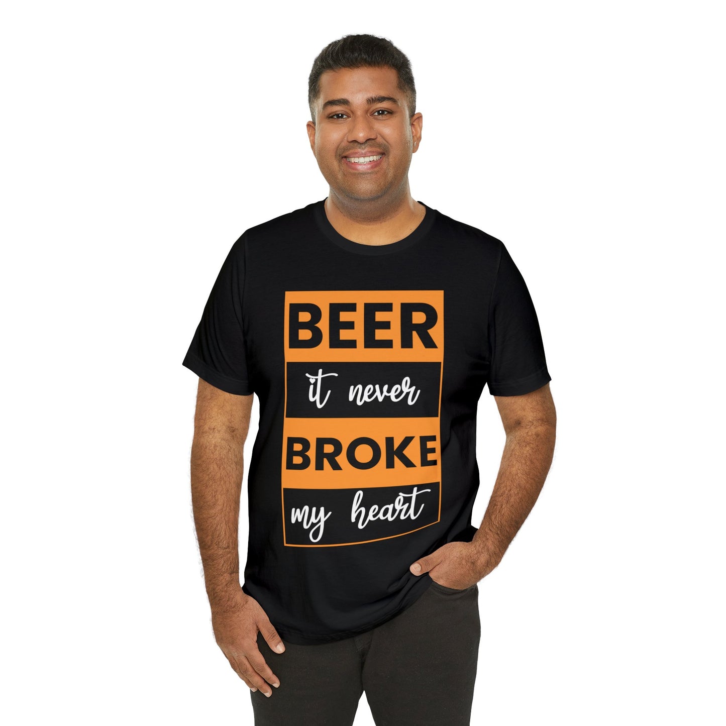 Beer it never brook my heart T-Shirt - the cavemanstyle