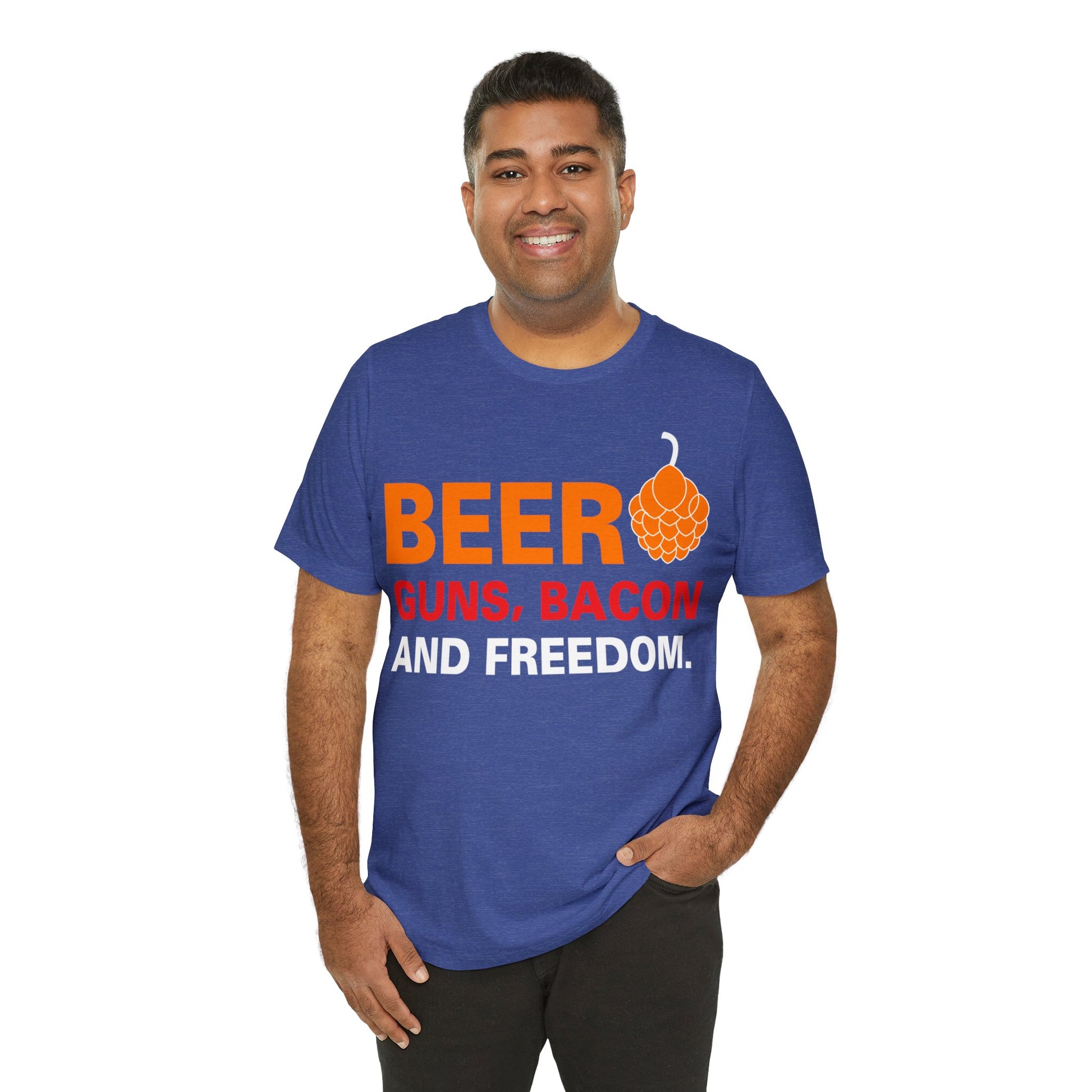 Beer Guns Bacon T-Shirt - The Cavemanstyle