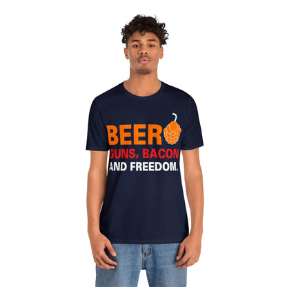 Beer Guns Bacon T-Shirt - The Cavemanstyle