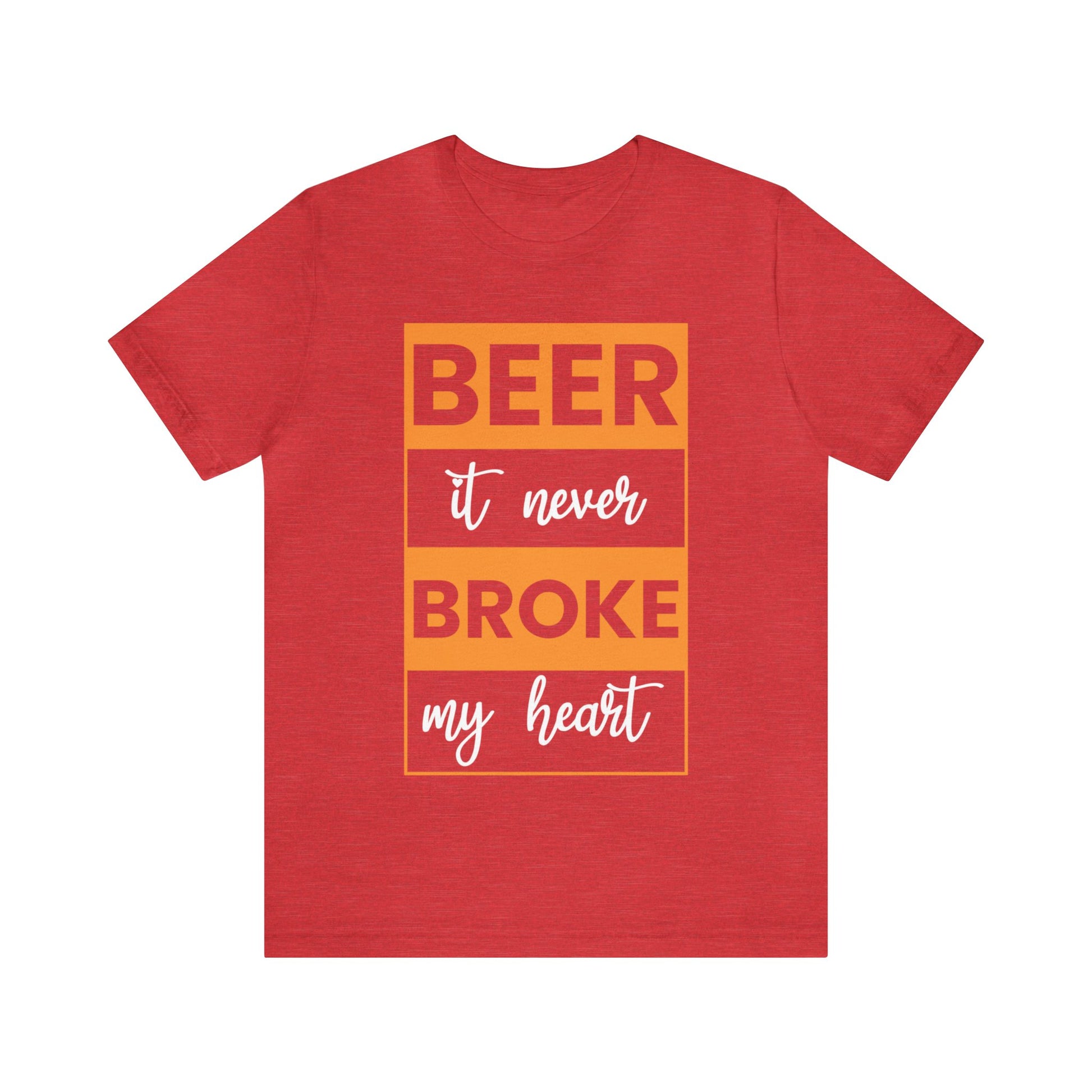 Beer it never brook my heart T-Shirt - the cavemanstyle