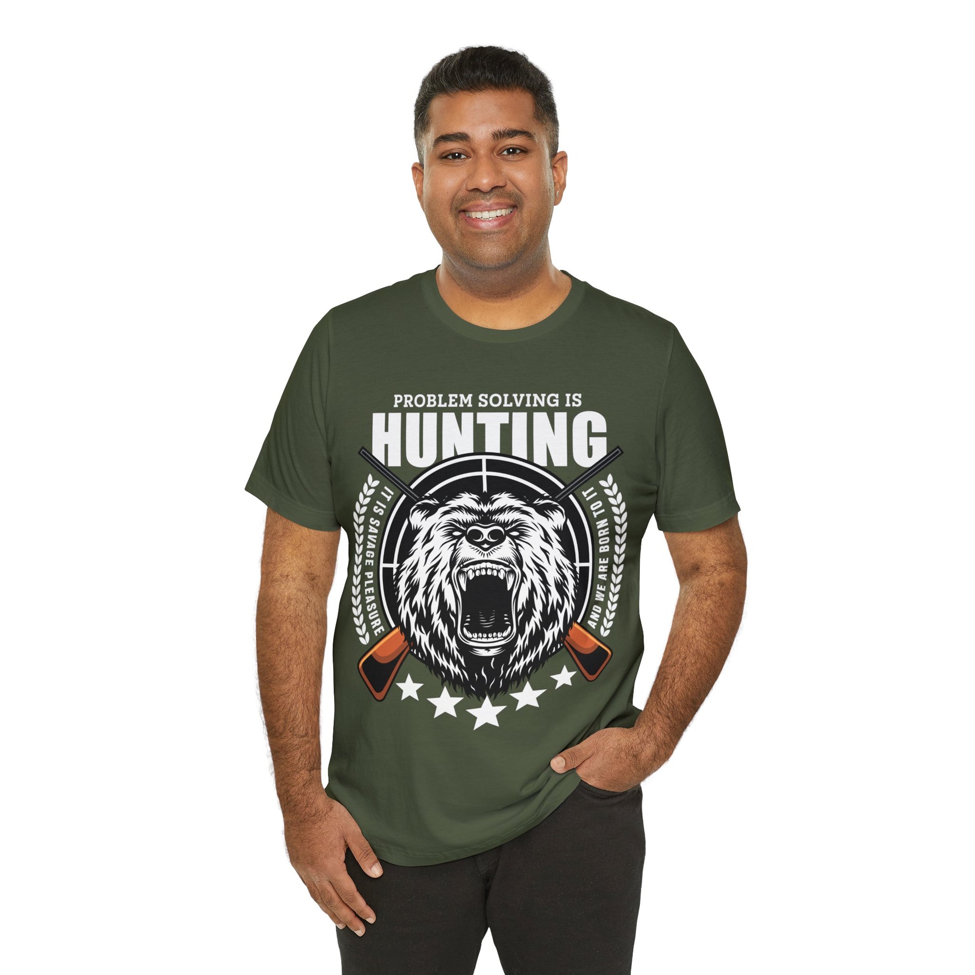 Problem Solving hunting T-Shirt- The Cavemanstyle