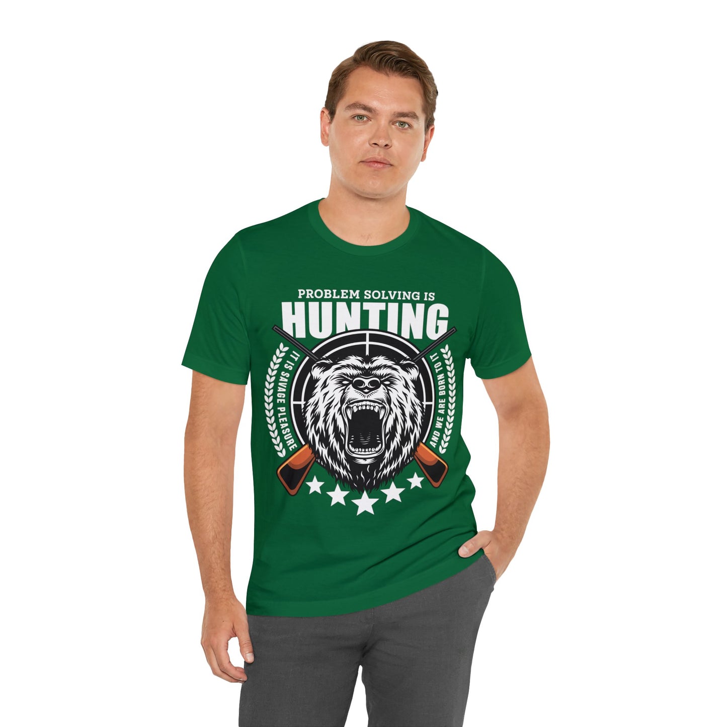 Problem Solving hunting T-Shirt- The Cavemanstyle