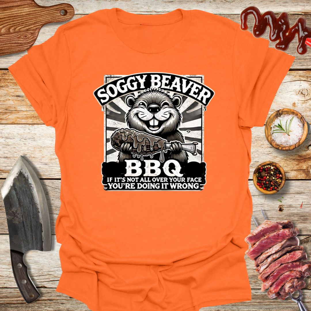 Soggy Bbq Beaver v1  T-shirt