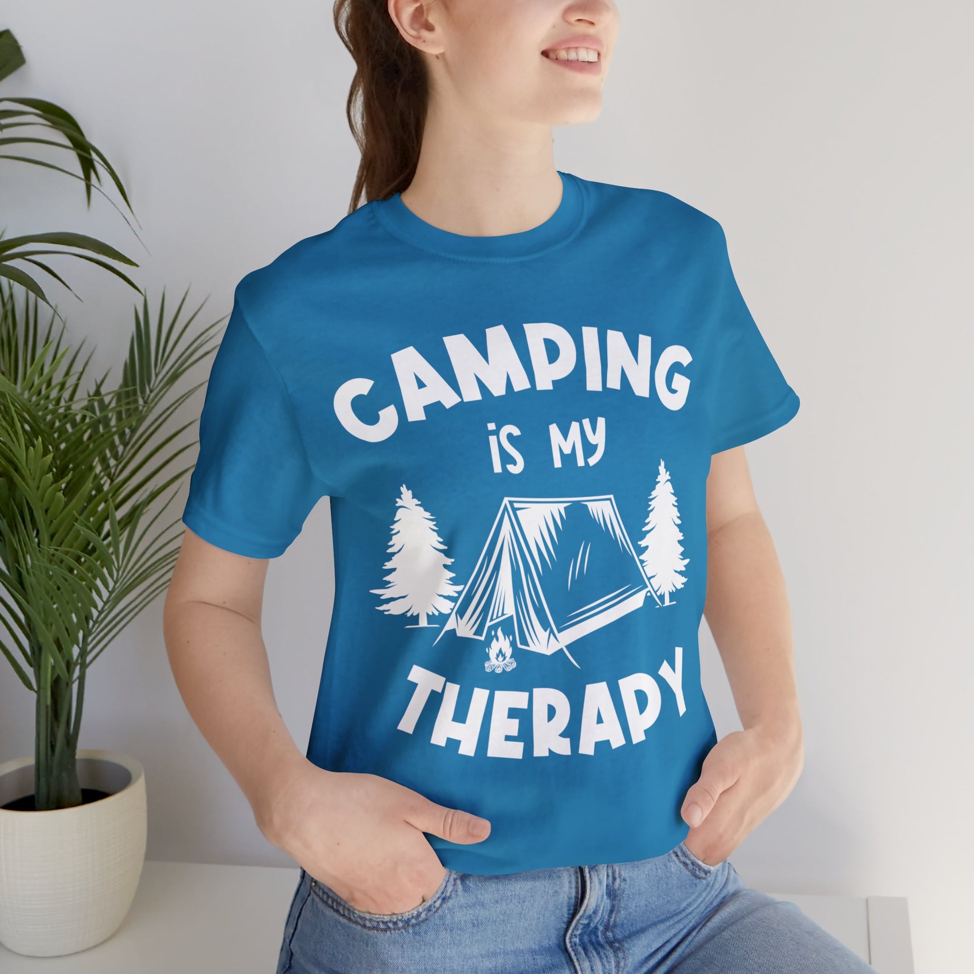 Camping is my therapy T-Shirt - The Cavemanstyle