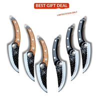 3 Black and 3 Brown Knives (6 X Gift  Pack)