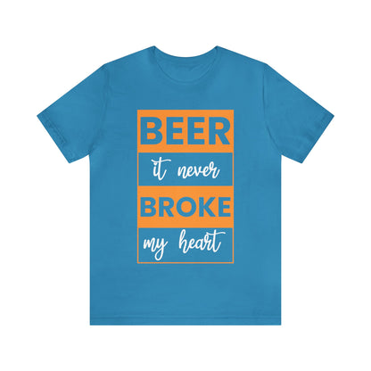 Beer it never brook my heart T-Shirt - the cavemanstyle