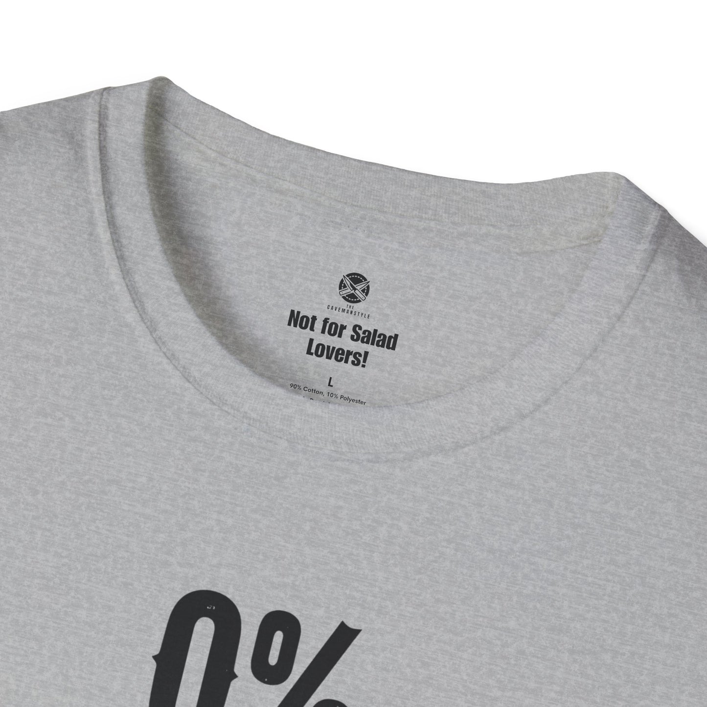 0% Vagetarian 100% carnivore t-shirt