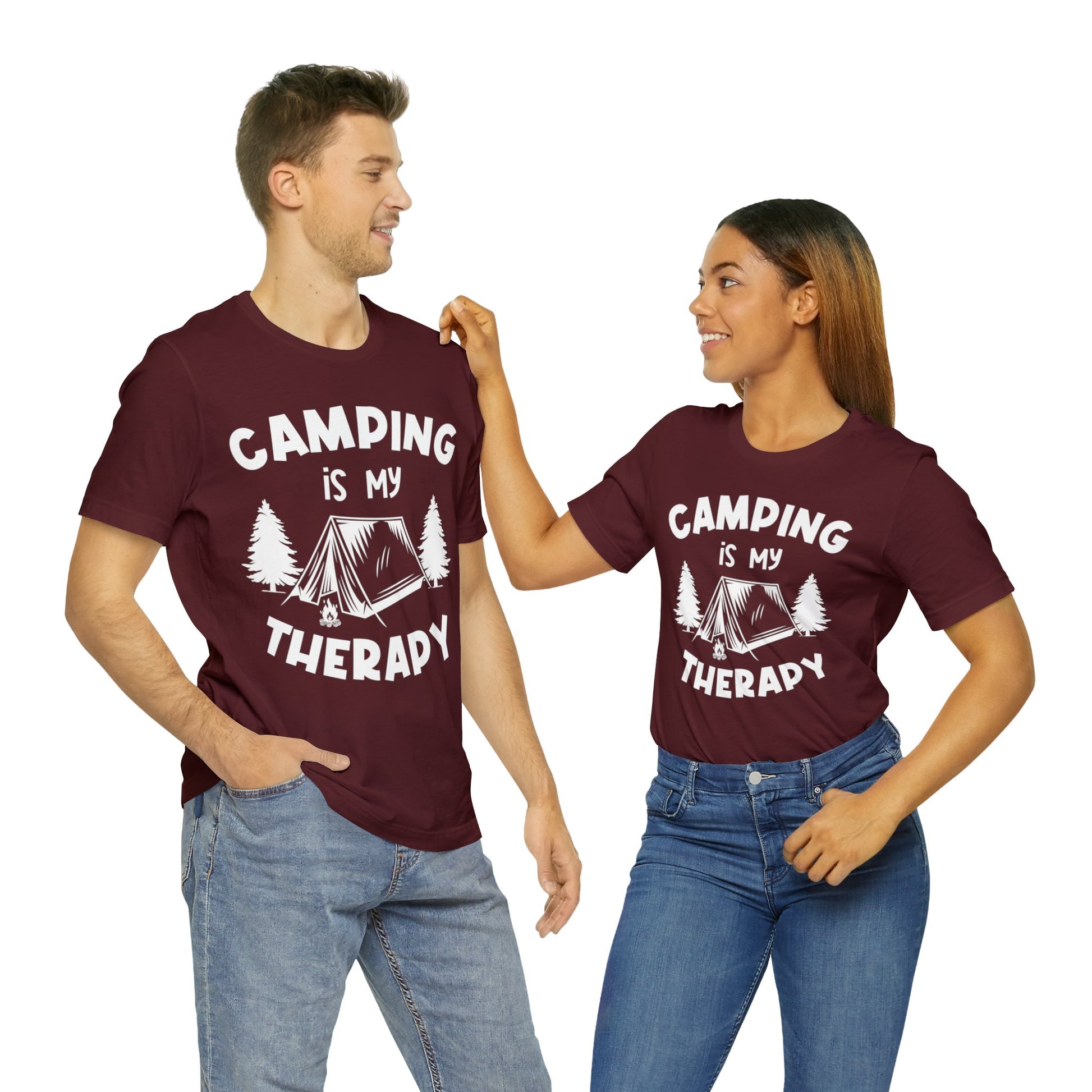 Camping is my therapy T-Shirt - The Cavemanstyle