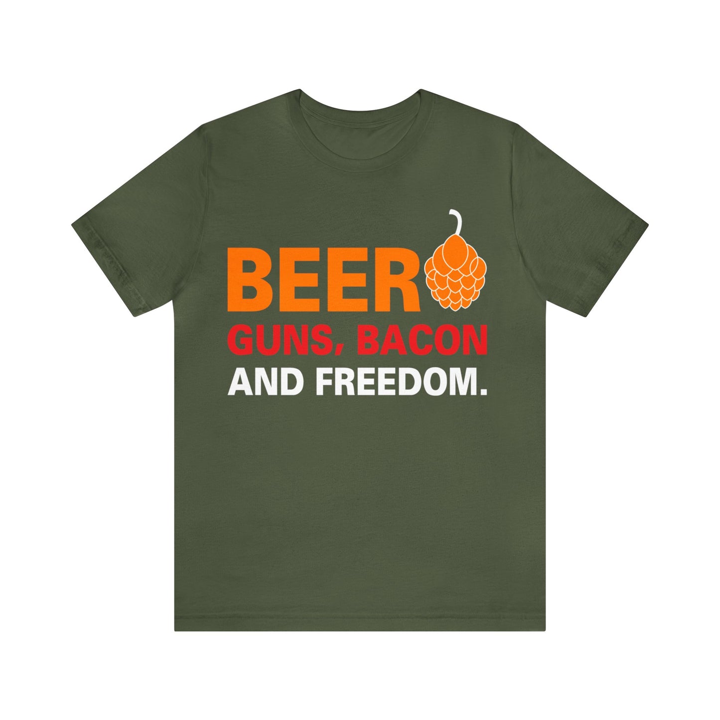 Beer Guns Bacon T-Shirt - The Cavemanstyle