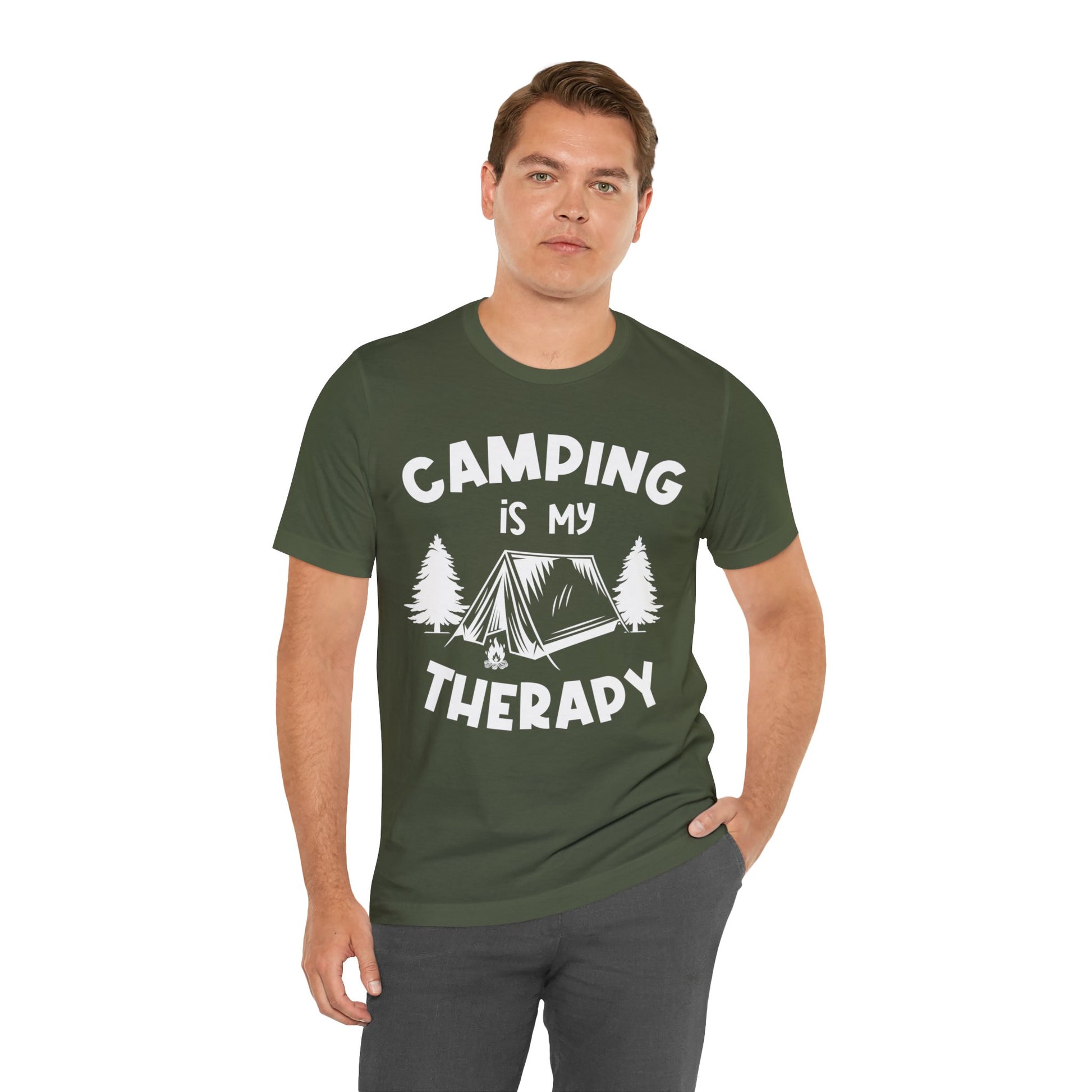 Camping is my therapy T-Shirt - The Cavemanstyle