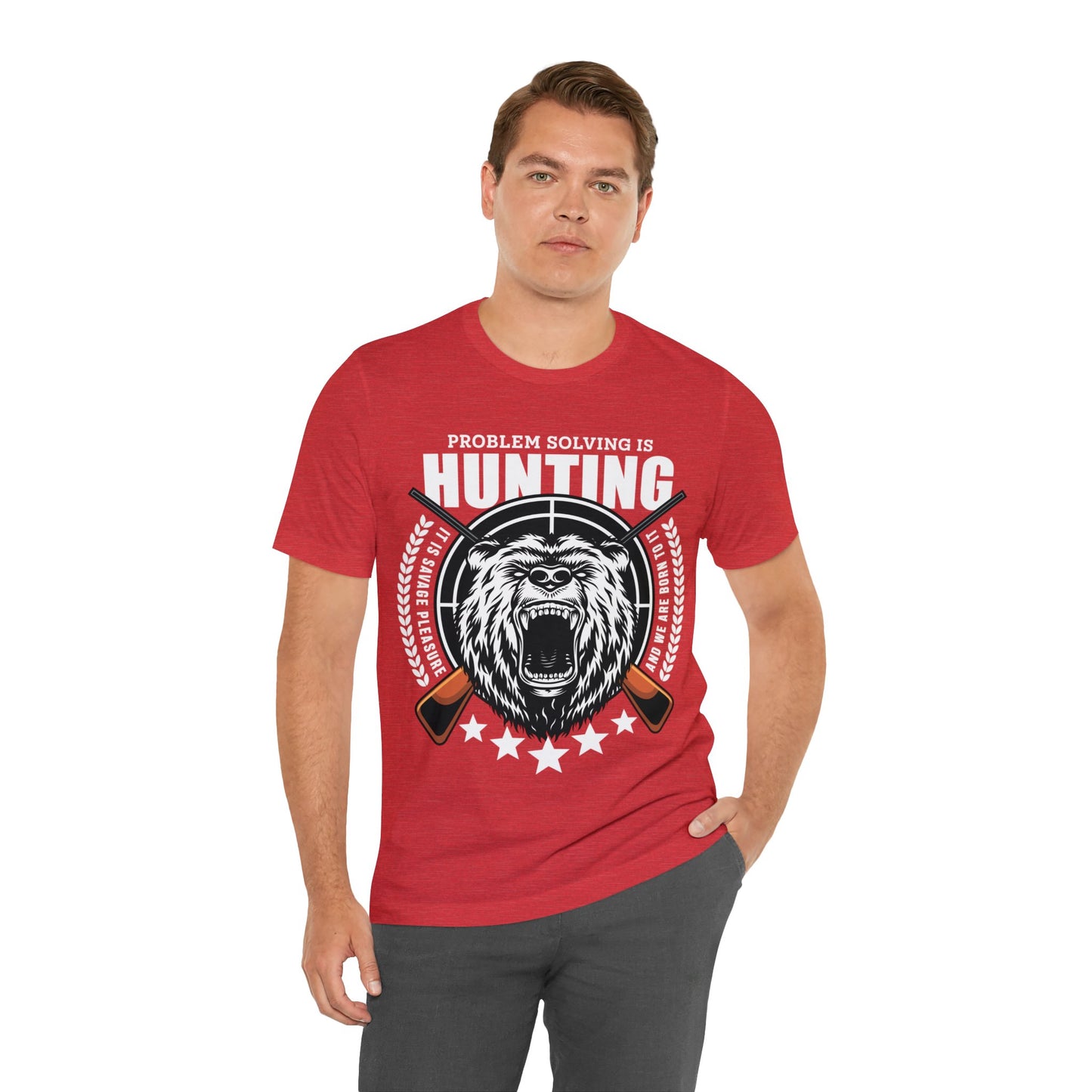 Problem Solving hunting T-Shirt- The Cavemanstyle