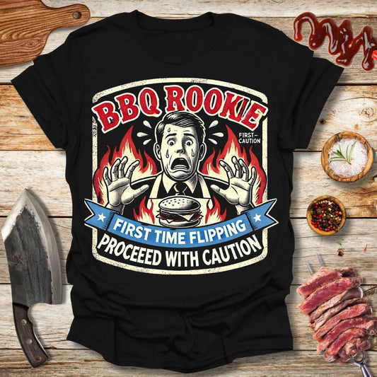 BBQ Rookie t-shirt - The Cavemanstyle