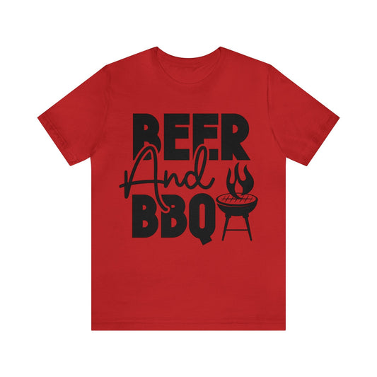 Beer and bbq T - Shirt - The Cavemanstyle