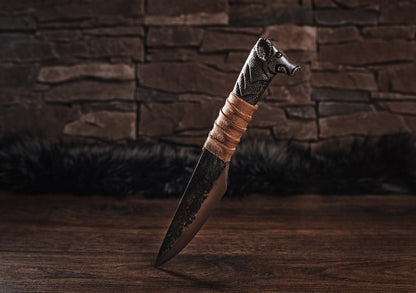 Boar's Head Knife - 5.5" Blade (12 cm) - The Cavemanstyle