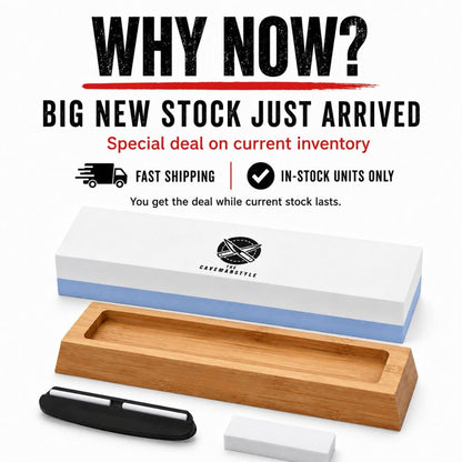 CAVEMAN TOGI™ Professional Japanese-Style Dual-Grit Whetstone - The Cavemanstyle
