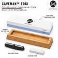 CAVEMAN TOGI™ Professional Japanese-Style Dual-Grit Whetstone