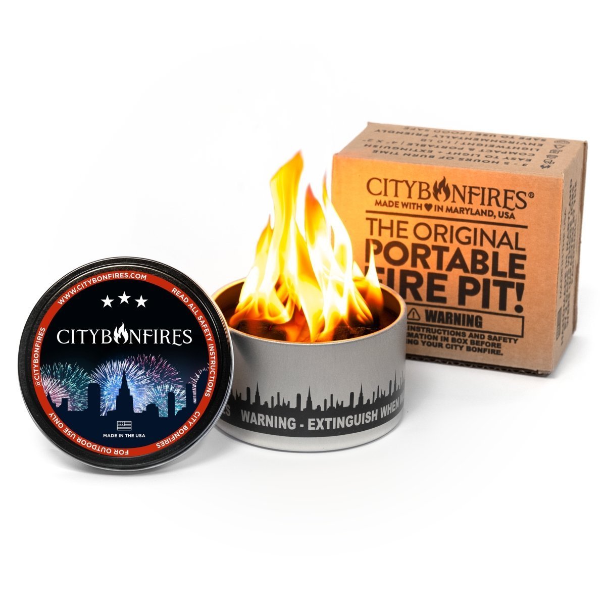 City Bonfire (Portable Fire Pit) - The Cavemanstyle