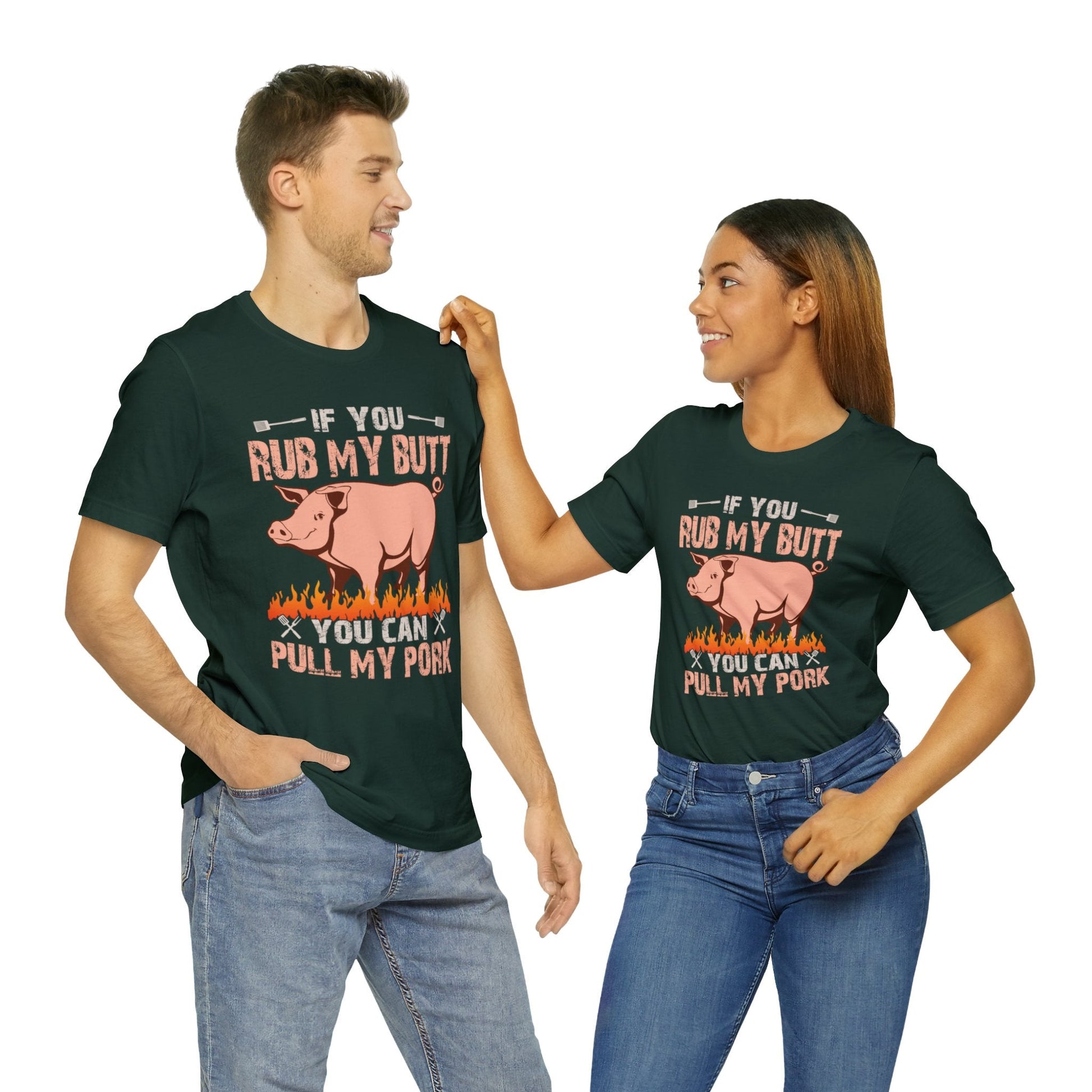 If you rub my butt you can pull my pork T - Shirt - The Cavemanstyle