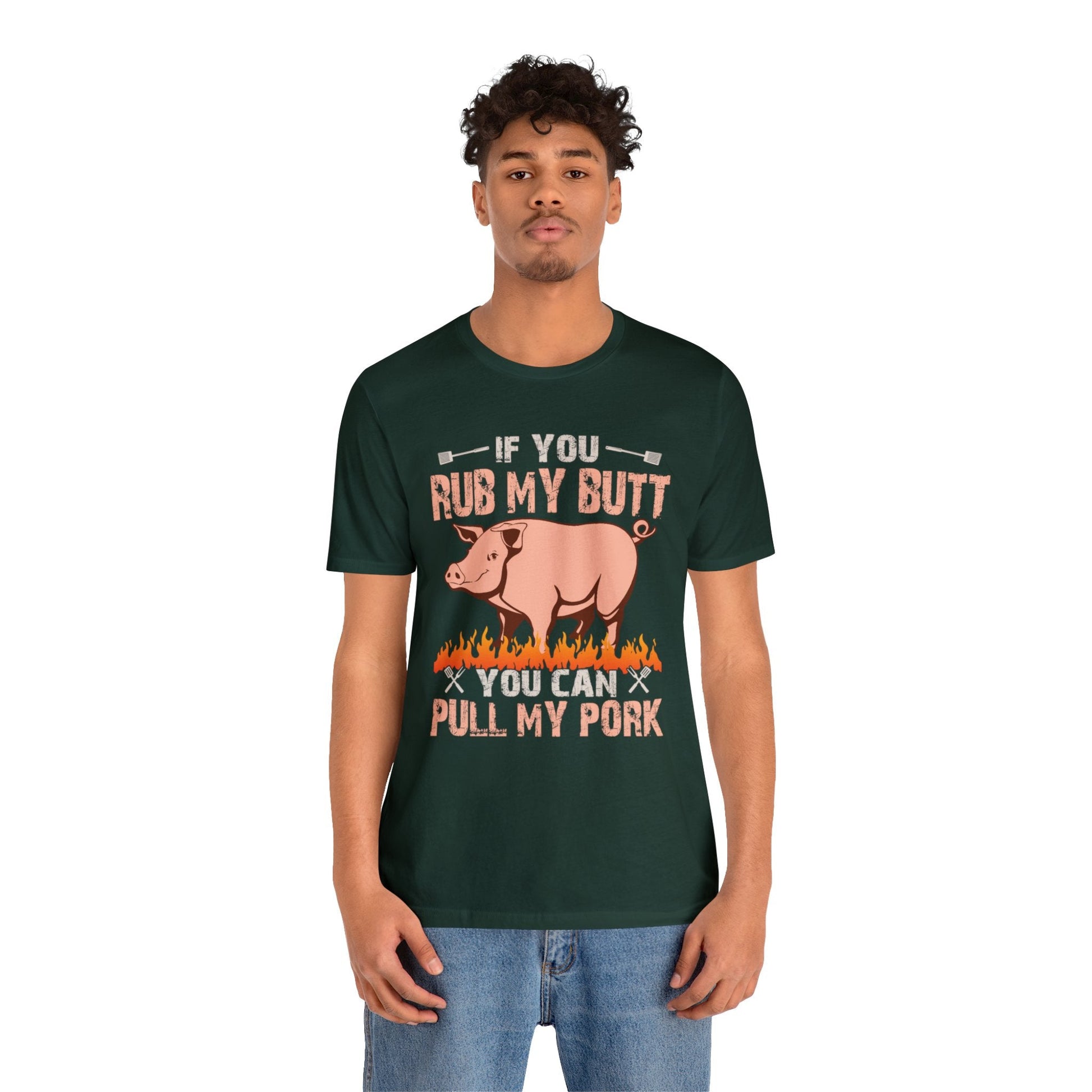 If you rub my butt you can pull my pork T - Shirt - The Cavemanstyle