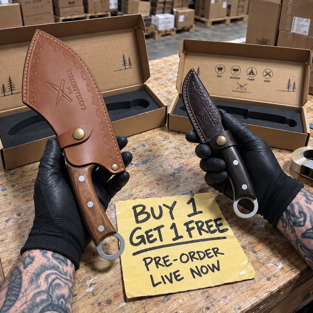Caveman KNUCKLE + free CLAW preorder ad — 04-warehouse.png