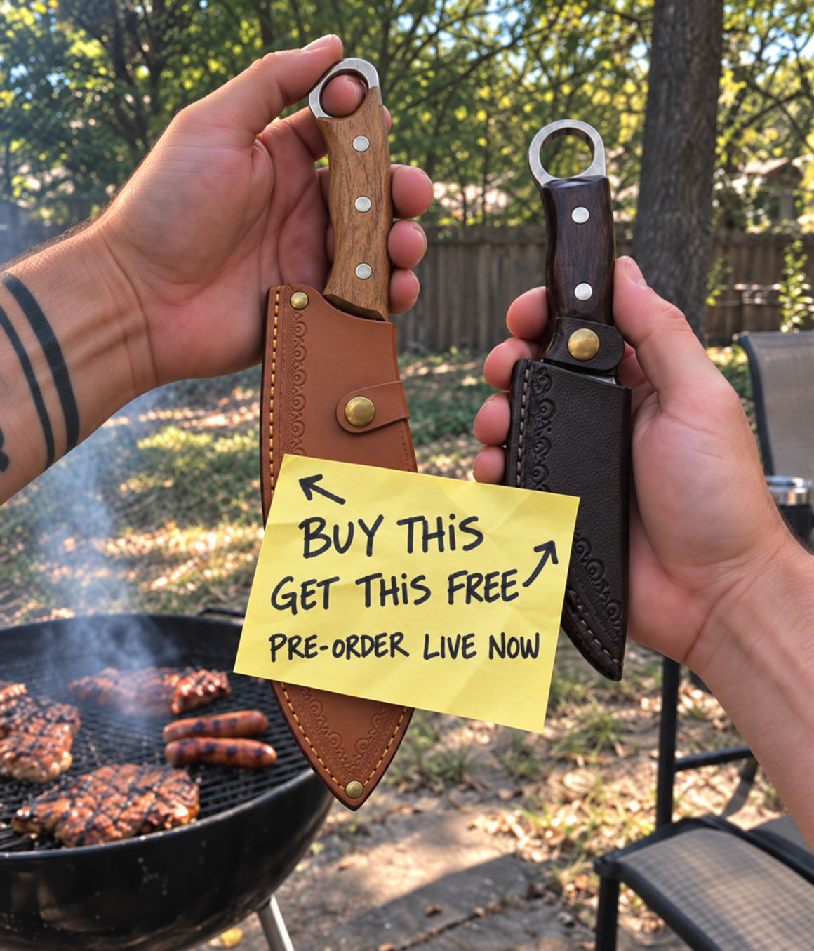 KNUCKLE and free CLAW BBQ pre-order ad