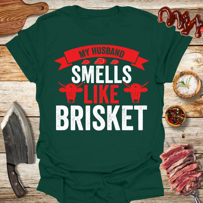 My husband smells like brisket T-Shirt - The Cavemanstyle