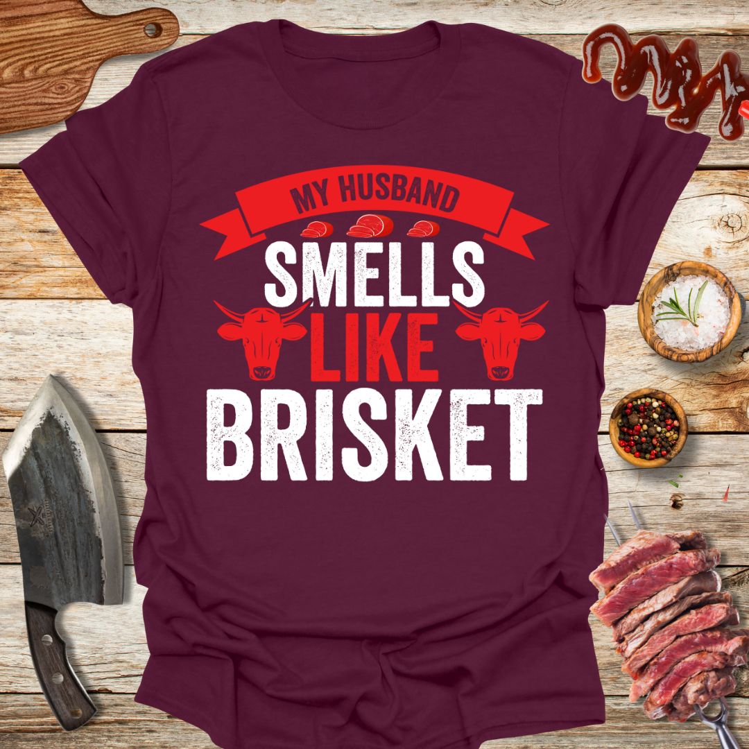 My husband smells like brisket T-Shirt - The Cavemanstyle