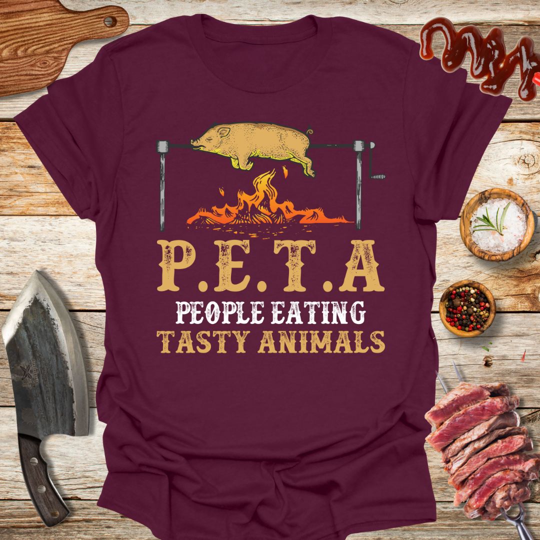 "P.E.T.A.T" People Eating Tasty Animals - Shirt - The Cavemanstyle