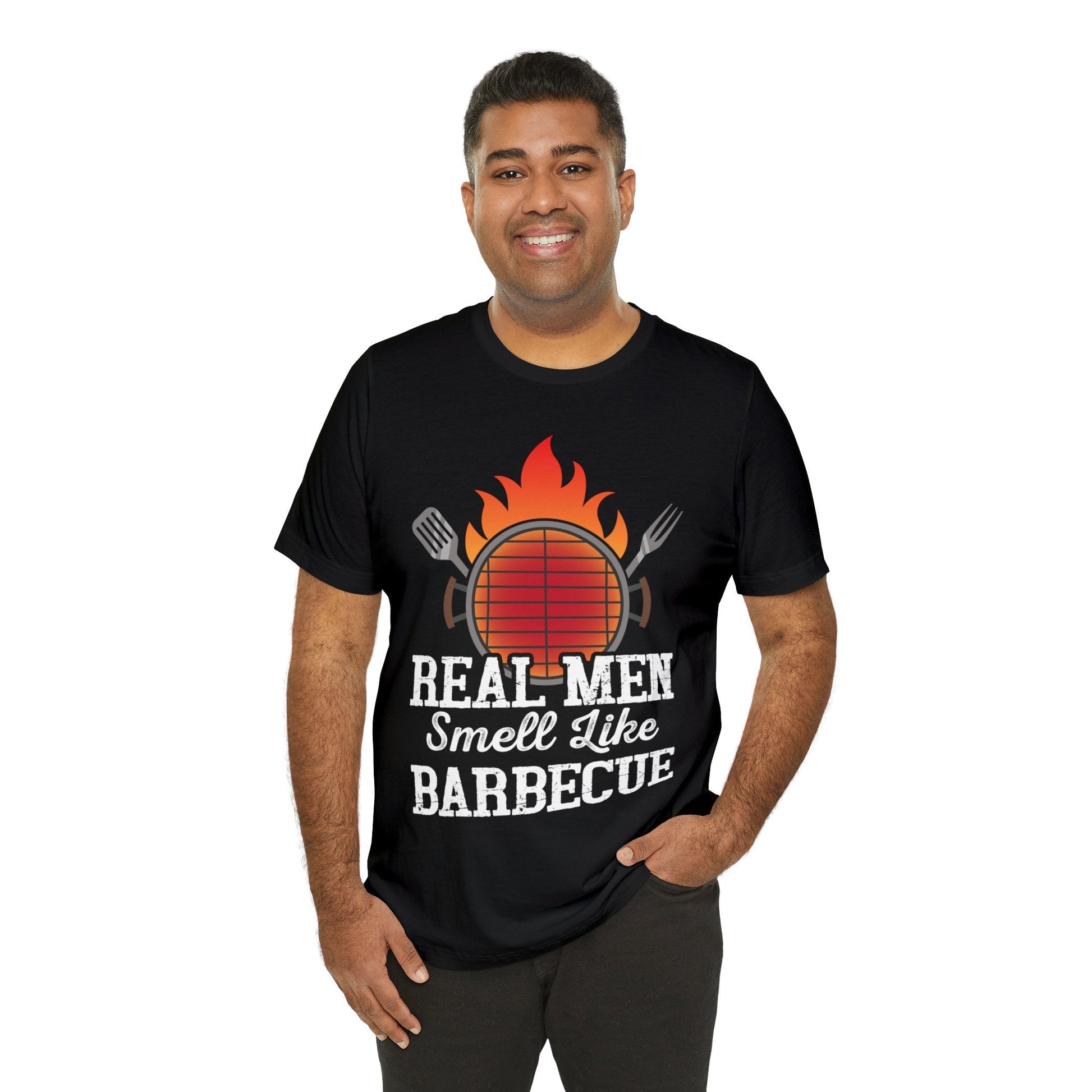 Real man smell like Barbecue T - Shirt - The Cavemanstyle