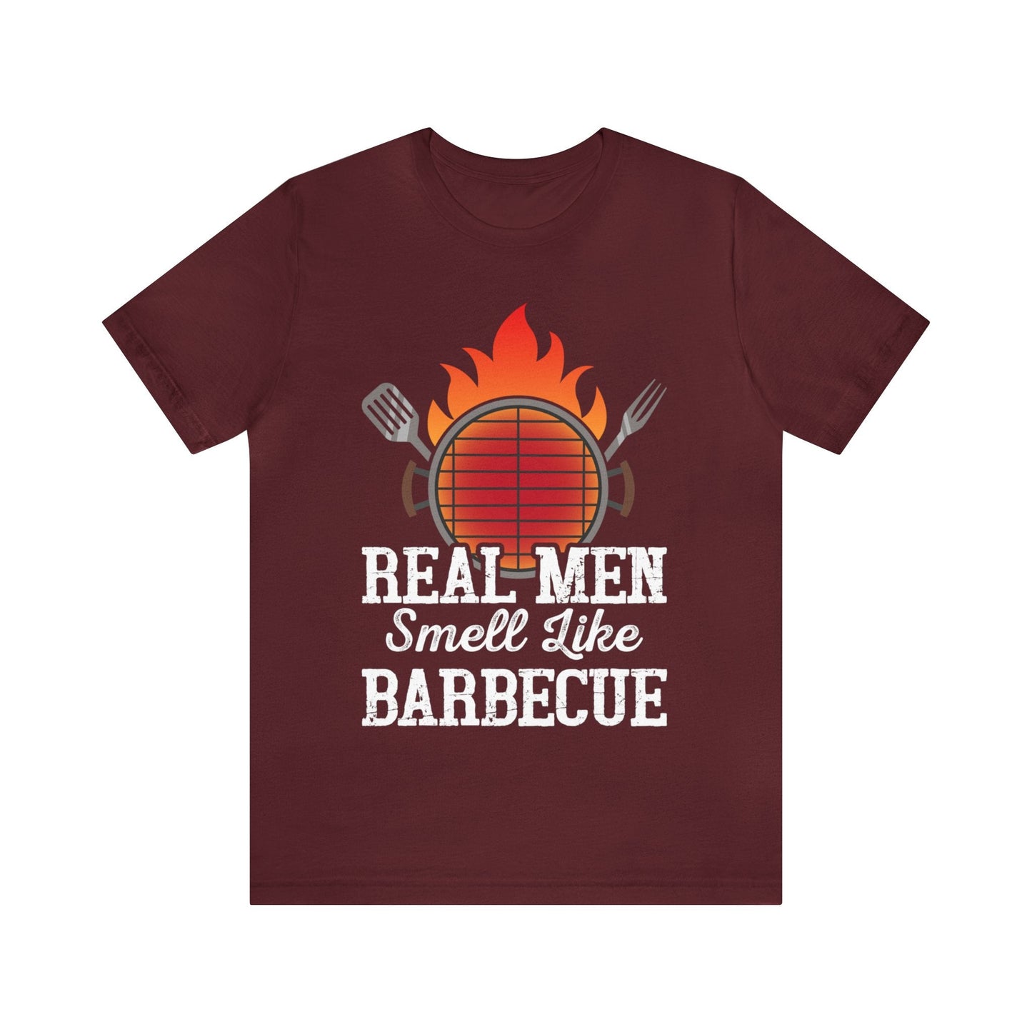 Real man smell like Barbecue T - Shirt - The Cavemanstyle