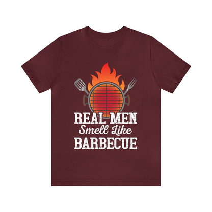 Real man smell like Barbecue T - Shirt - The Cavemanstyle