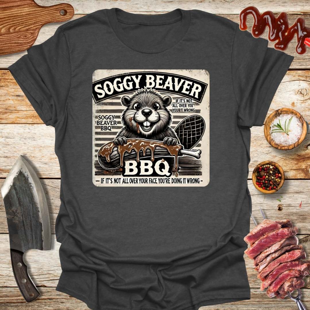 Soggy Bbq Beaver v2 t-shirt - The Cavemanstyle