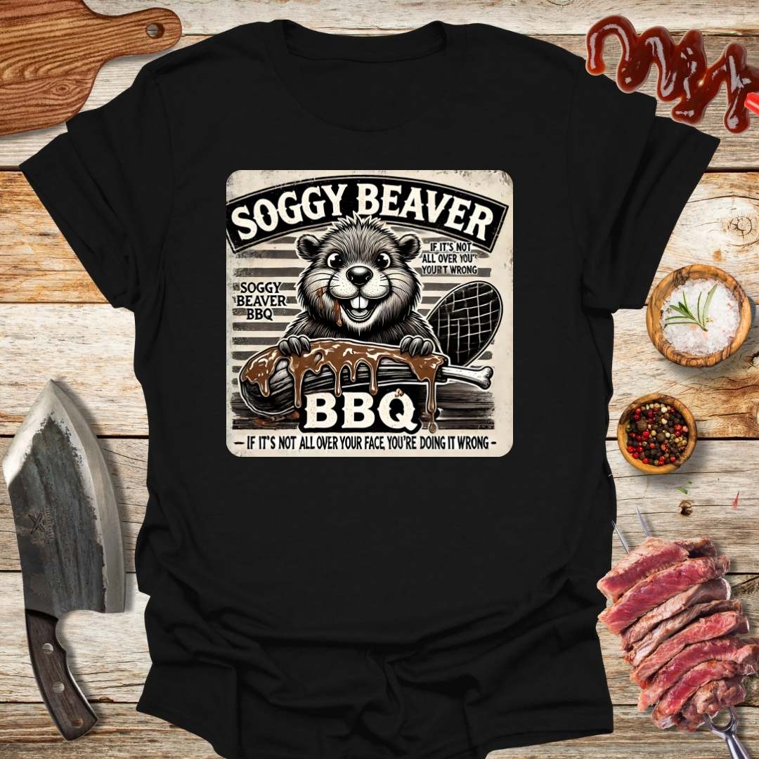 Soggy Bbq Beaver v2 t-shirt - The Cavemanstyle