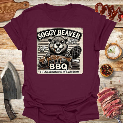 Soggy Bbq Beaver v2 t-shirt - The Cavemanstyle