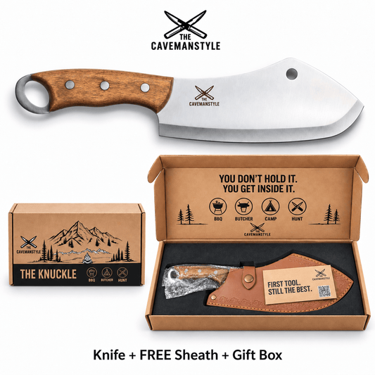 THE CAVEMAN KNUCKLE™ | Ring Grip Cleaver - The Cavemanstyle