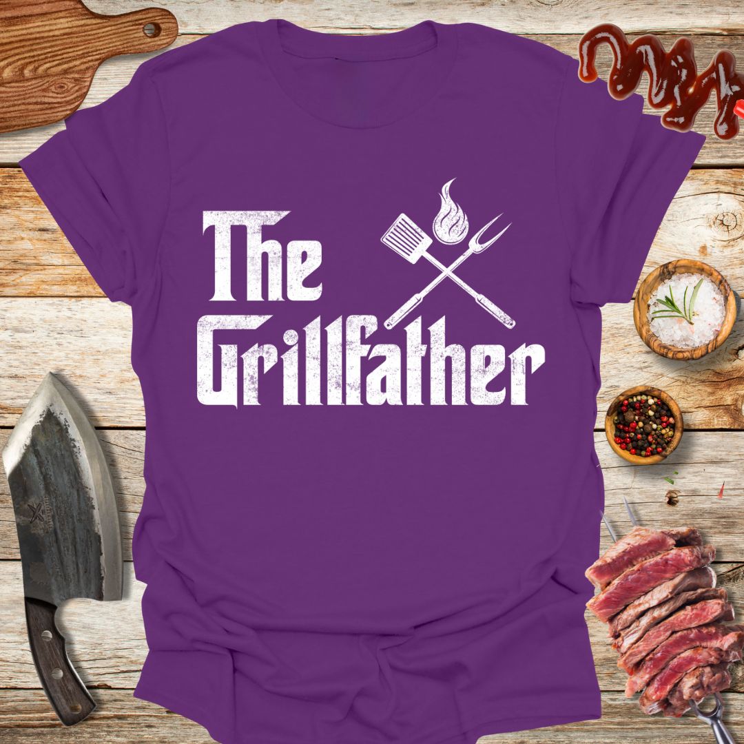 The Grillfather T-Shirt - The Cavemanstyle