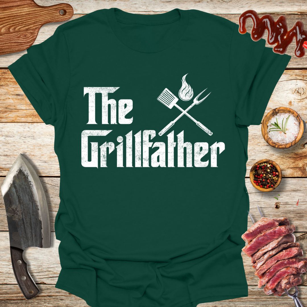 The Grillfather T-Shirt - The Cavemanstyle