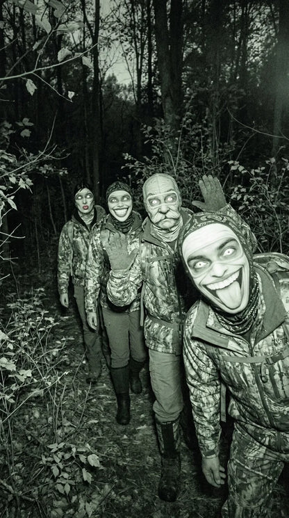 Trail cam catches the clan in UGGLY masks